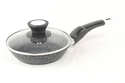 1476 Сковорода 16 см Гранітне покриття з Кришком оптом