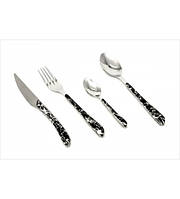 1413 Столовий набір (24 предмети) пластикові ручки гуртом