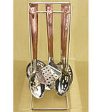 0230 Кухонний набір 7 предметів із неірж. Стали гуртом, фото 2