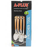 0230 Кухонний набір 7 предметів із неірж. Стали гуртом, фото 3