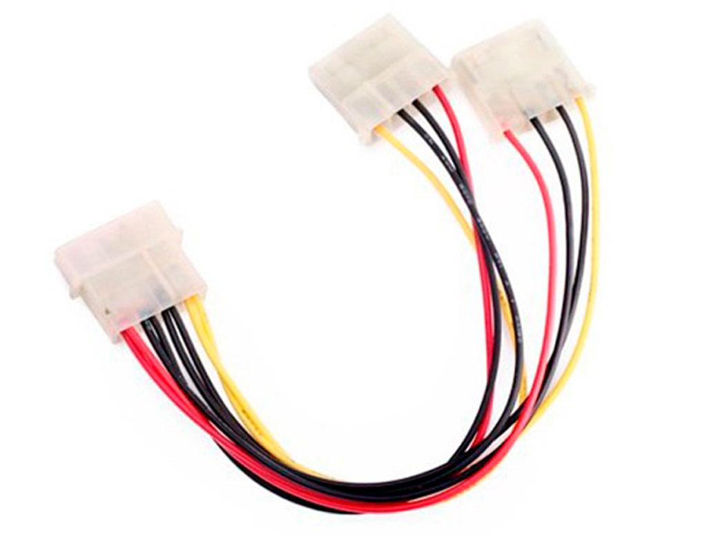 Перехідник (сплітер) 4pin (molex) to 2 x 4pin (molex)