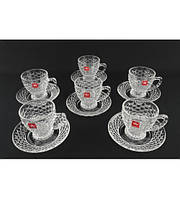 106 YJSC Сервіз чайне скло (6 предметів) гуртом