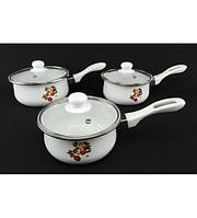 0966 Набір ковшиків (3шт) Емаль гуртом