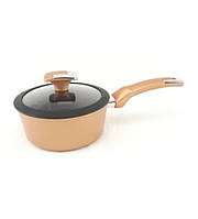 3011 Ківшик 16 см із кришкою та мармуровим покриттям гуртом