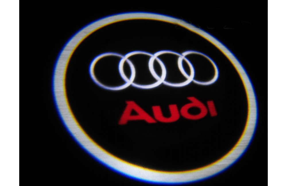 Підсвітка дверей Audi на батарейках