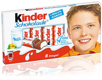 Шоколад Kinder 100 g (10 шт./ящ)