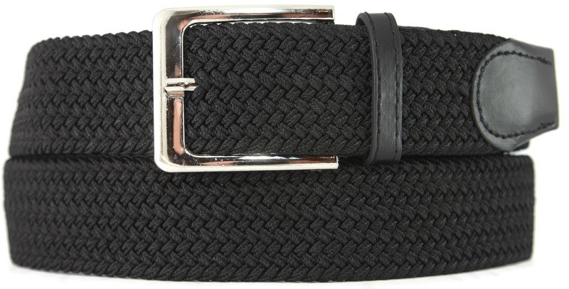 Універсальний чоловічий ремінь текстильна гумка чорний