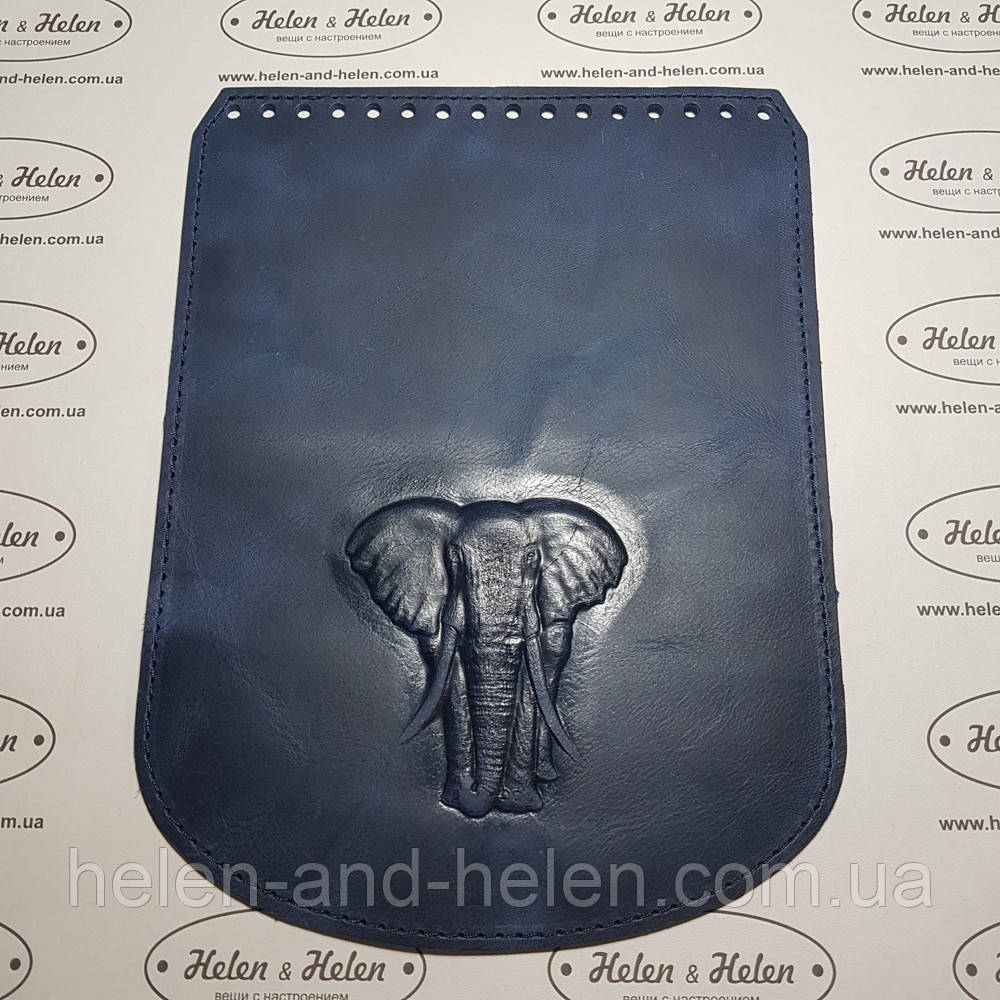 Клапан для рюкзака "Слон". Колір "Синій"., фото 1