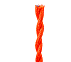 Ретропровід текстильний кручений 2x0.75, жовтогарячий (orange), фото 6