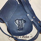 Клапан для рюкзака "Слон". Колір "Синій"., фото 3