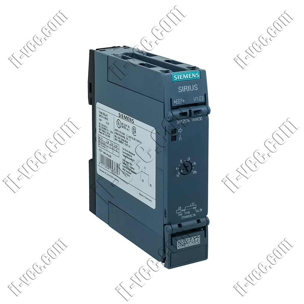 Реле часу Siemens 3RP2574-1NW30, 12.240V AC/DC, DPST(NO)