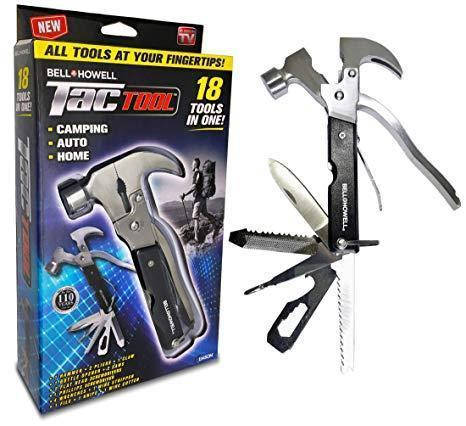 Інструмент Мультитул Tac Tool 18 in 1 багатофункціональний і компактний молот неіржавка сталь, фото 1