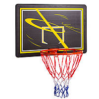 Щит баскетбольный любительский Basketball Hoop 80х58 см с кольцом 38 см и сеткой (S009F)