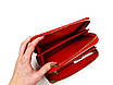 Жіночий великий шкіряний гаманець Cardinal 19×4.5×11см Червоний, фото 7