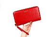 Жіночий великий шкіряний гаманець Cardinal 19×4.5×11см Червоний, фото 4