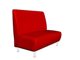 М'який диванчик для кафе Sentenzo Актив червоний 1200х700х900 мм