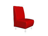 М'який диванчик для кафе Sentenzo Актив червоний 1200х700х900 мм, фото 6