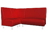 М'який диванчик для кафе Sentenzo Актив червоний 1200х700х900 мм, фото 5