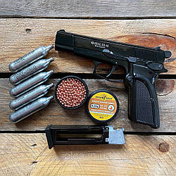 Пневматичний пістолет Voltran Ekol ES 66 + 5 CO2 SaS + 400 BB 4.5 мм (135 м/с)