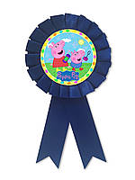 Медаль сувенирная " Свинка Пеппа синий "