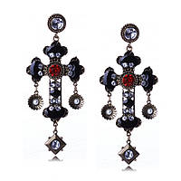 Сережки-цвяшки жіночі хрести