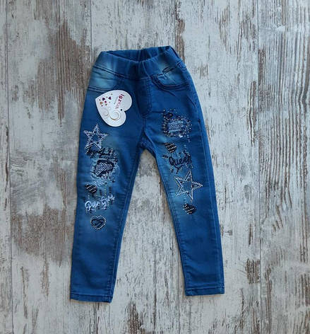 Дитячі джинси для дівчинки р. 3-7 років опт, фото 2
