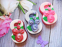 Сувенирное мыло ручной работы подарок для женщин "8 марта с розами"