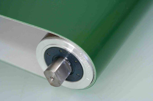 Зелена конвеєрна стрічка ПВХ 2 мм товщина, міцність 8 Н/мм тип 2 LRF 204 PVC, фото 2