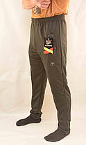 Штани чоловічі спортивні звужені зі змійками на кишенях Штани трикотажні спортивні XL чорний, фото 2