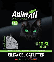 Наполнитель туалетов для кошек AnimAll Emerald Green силикагель Зеленый изумруд 10.5 л