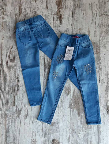 Дитячі джинси для дівчинки р. 3-7 років опт, фото 2