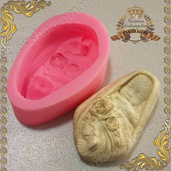 Форма силіконова Млодінець у пледі 3D