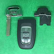 Корпус смарт ключа для Audi А3, А4,A4l, А5, А6, А7, А8, Q3, Q5, Q7 (Ауді) 3 - кнопки