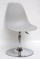 Стілець поворотний Nik CH-BASE сірий 10 на круглому млинці, дизайн Charles and Ray Eames, фото 2