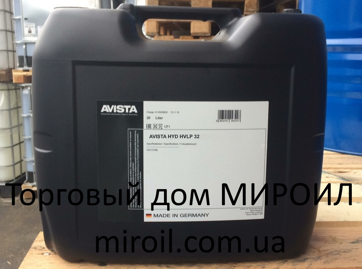 AVISTA  HYD HVLP 32 кан. 20л. Масло гідравлічне