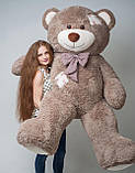 Плюшевий ведмедик Mister Medved з латками Френк 2 метри Капучино, фото 3