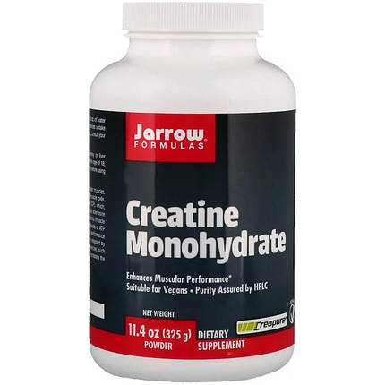Креатин моногідрат Jarrow Formula Creatine Monohydrate Creapure 325 г, фото 1