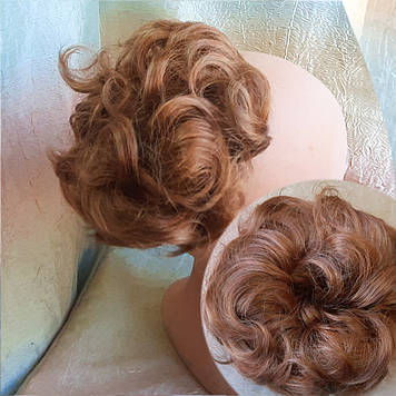 Гумка шиньон з канекалона світло-рудий 0215V-27С