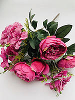 Штучний букет півоній із добавками (рожевий 40 см), фото 2