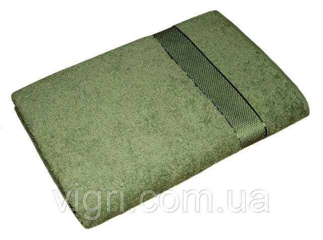 Полотенце махровое Азербайджан, 70х140 см., зелёное
