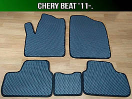ЄВА килимки Chery Beat '11-. EVA килими Чері Біт