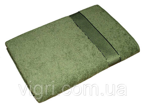 Рушник махровий Азербайджан, 70х140 см., зелений, фото 2