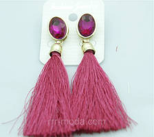 Сережки кисті рожеві