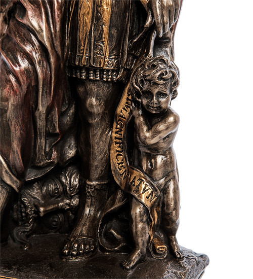 Статуэтка Veronese Король Давид 24,5х9х9 см 1906345 полистоун покрытый бронзой - фото 6 - id-p1115669990
