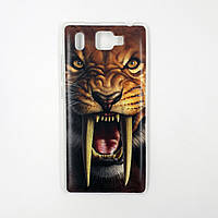 Чохол-бампер TPU силікон для Prestigio PSP 5506 Grace Q5 DUO Шаблезубий тигр
