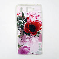 Чохол-бампер TPU силікон для Prestigio PSP 5506 Grace Q5 DUO Півонія