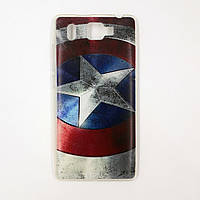 Чохол-бампер TPU силікон для Prestigio PSP 5506 Grace Q5 DUO Капітан Америка