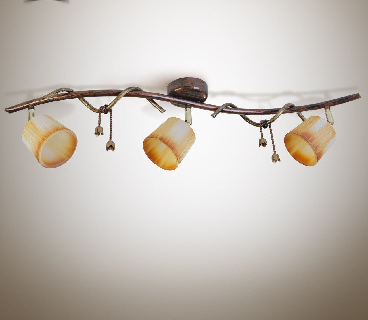 Люстра 3-х лампова, металева, з поворотними плафонами до спальні, кухні, коридору 9803-1 серії "Жозефіна" - фото 1 - id-p137621140