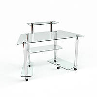 Скляний стіл комп'ютерний