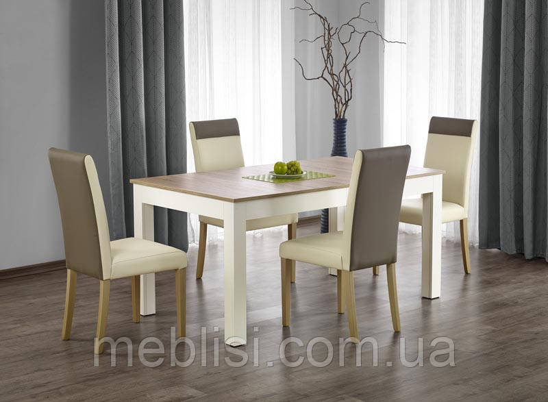 Стіл розкладний SEWERYN 160(300)x90 дуб сонома/білий (Halmar)